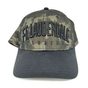 Ft. Lauderdale Florida Camouflage Cotton Snap Back Hat Essential Caps